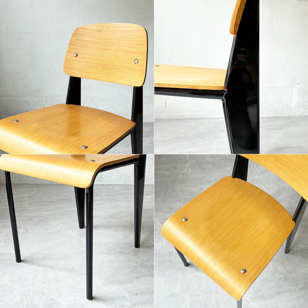 関家具 トーラスチェア Taurus Chair ダイニングチェア アッシュ材×スチール ブラックカラー インダストリアル B ★