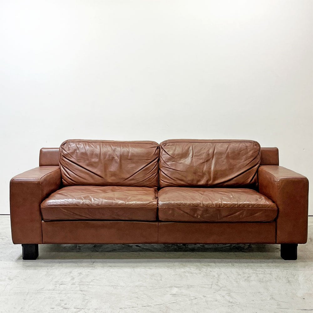 イデー IDEE セリュー ソファ SERIEUX SOFA 2Pソファ 2人掛け ライトショコラ Light chocolate 本革 定価 259,900円 ●