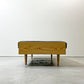 グラフ graf × 相合家具 SOGO adシリーズ デイベッドベンチ Day bed bench ホワイトアッシュ材 グレー系 ファブリック W171cm ●
