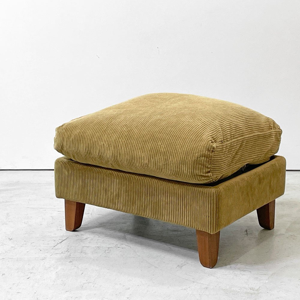 トラックファニチャー TRUCK FURNITURE FKソファ FK SOFA オットマン F-21 コーデュロイ フェザークッション ウォールナット材 ●