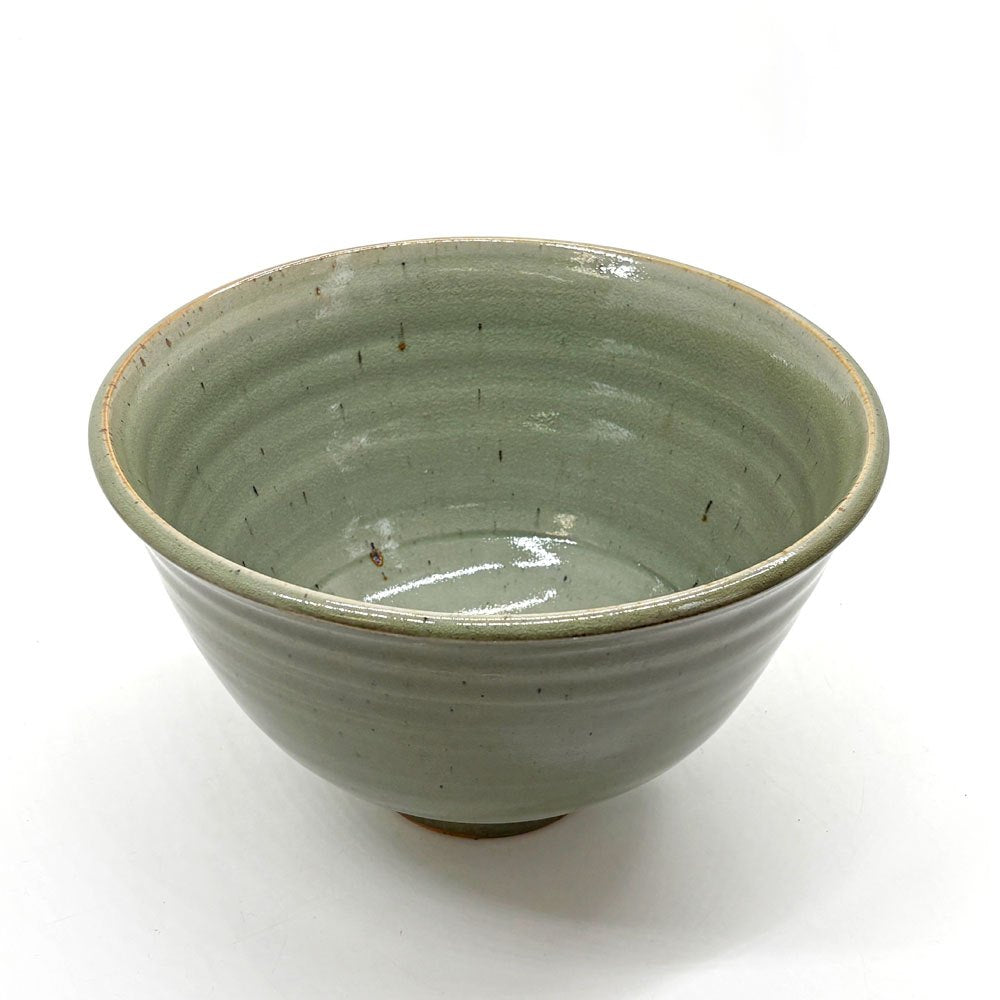 マルガレーテンヘーエ Keramische Werkstatt Margaretenhohe ボウル 丼 グリーン系 ろくろ目 李英才 現代作家 艶あり B ●