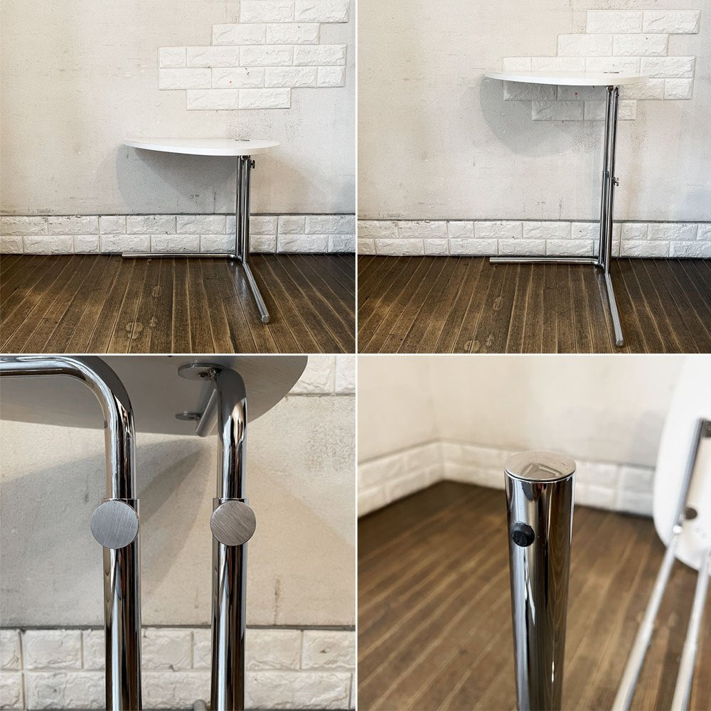 テクタ TECTA サイドテーブル K22 SIDE TABLE ホワイト アッシュ材 昇降式 アレキサンダー・カルダー ドイツ バウハウス ACTUS取扱 ◎