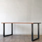 かなでもの KANADEMONO ザ・テーブル THE TABLE ウォールナット天板 幅180cm ブラック スチール スクエアベース ワークデスク インダストリアルデザイン ◇