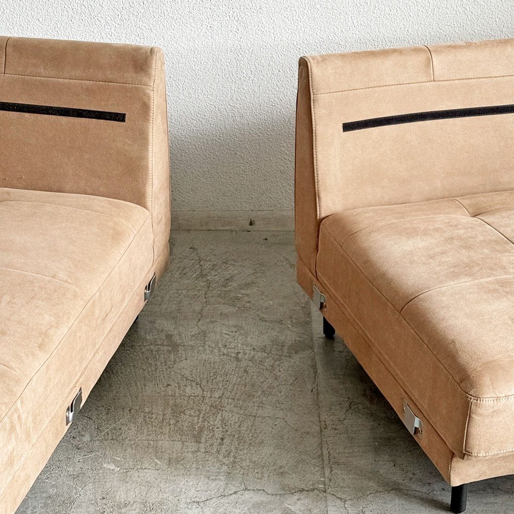リラックスフォーム RELAX FORM ディオラ DIOLA カウチソファ ダブルシェーズ 3人掛け ミルキーベージュ W245cm プライムレザーテックス 関家具 〓