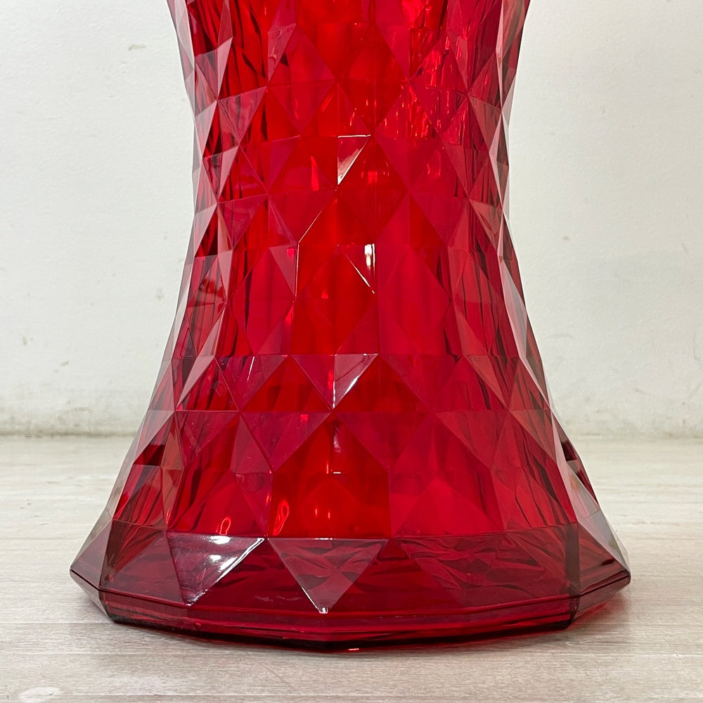 カルテル Kartell ストーン STONE スツール サイドテーブル H46cm ポリカーボネート レッド マルセル・ワンダース イタリア 定価￥47,700- ●