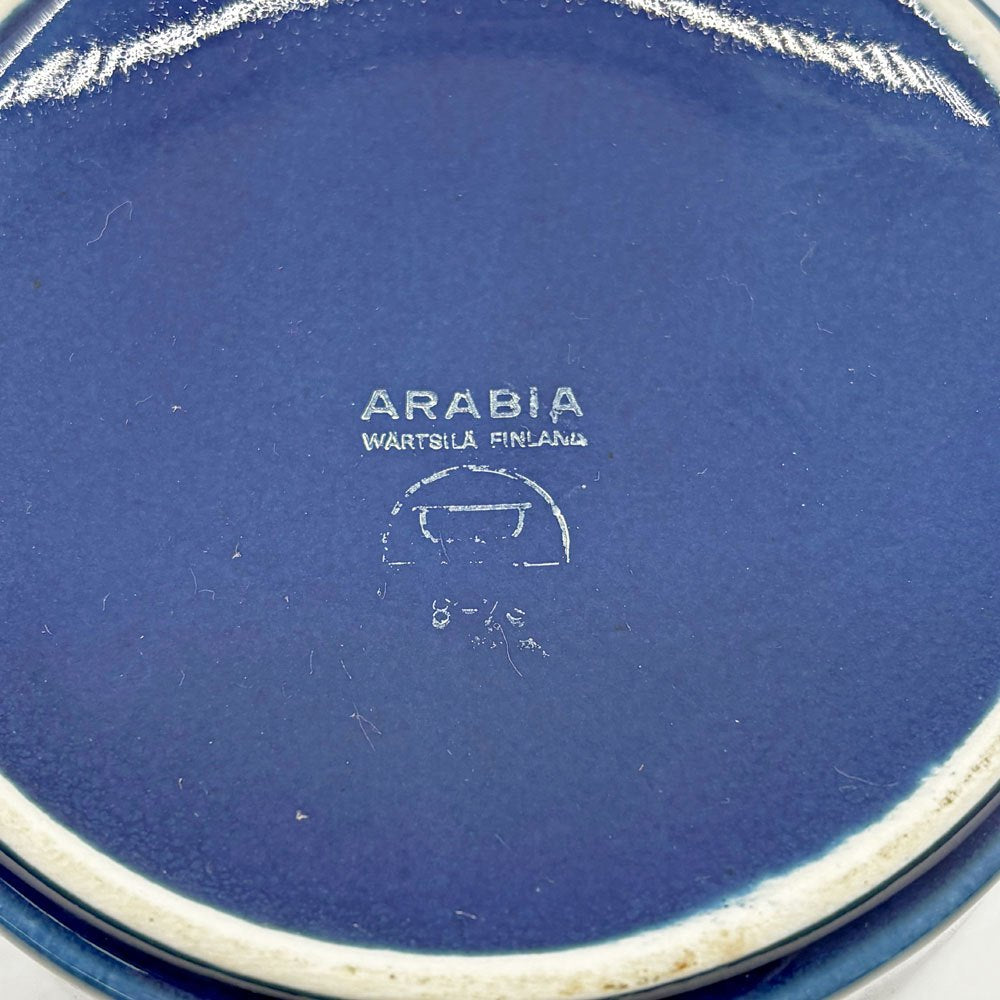 アラビア ARABIA キルタ KILTA キャニスター 蓋物 カイフランク Kaj Franck フィンランド 北欧ビンテージ ブルー A  ●