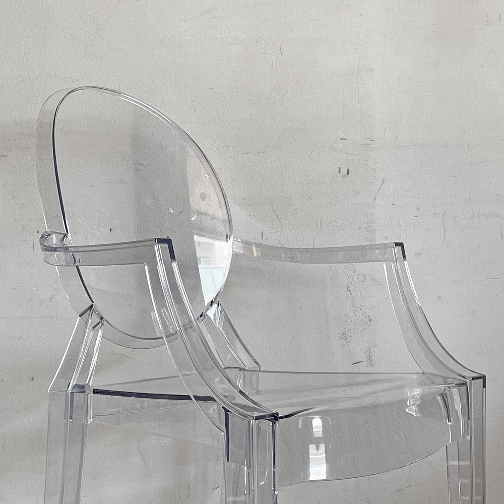 カルテル Kartell ルイゴースト Louis Ghost アームチェア ダイニングチェア クリスタル フィリップスタルク Philippe Starck イタリア ■
