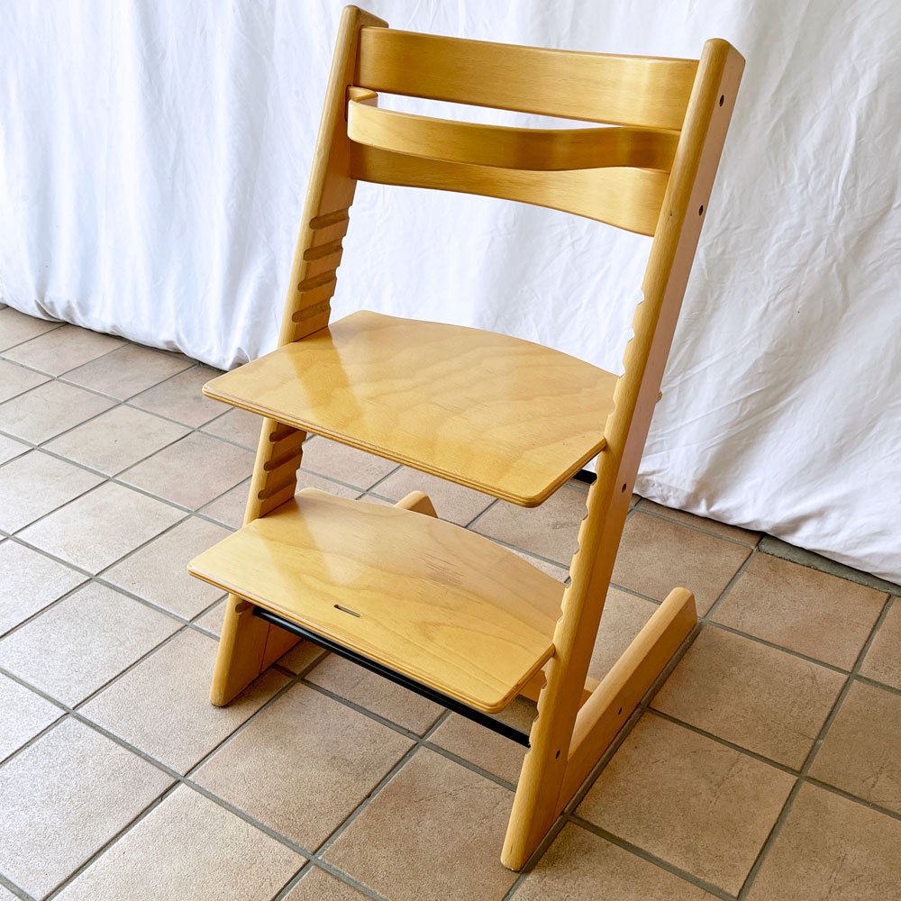 ストッケ STOKKE トリップトラップ TRIPP TRAPP ベビーチェア キッズチェア S/N3～ ガード付き ノルウェー 北欧家具 ◇