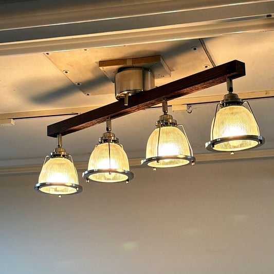 ハモサ HERMOSA ダイナー4 DINER 4 ペンダントライト シーリングライト 4灯 角度調整可 リモコン付き インダストリアルデザイン ●