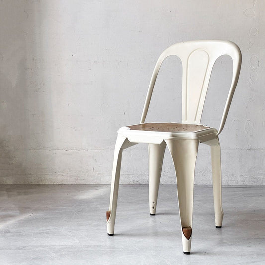 ノーザンオハイオインダストリアル Northern Ohio Industrial マルチプルズチェア Multipls Chair ダイニングチェア スタッキング マットホワイト インダストリアルデザイン B ★