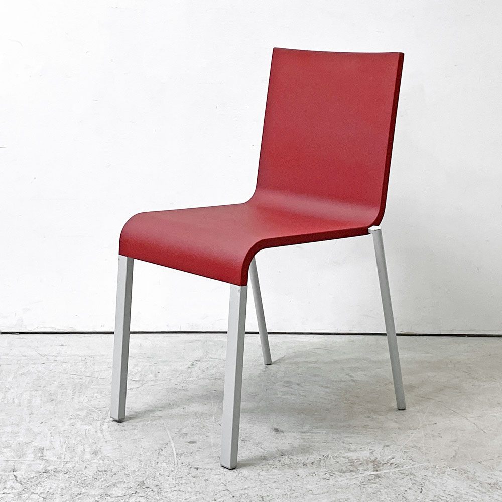 ヴィトラ vitra. ゼロスリー .03 ダイニングチェア スタッキングチェア マールテン・ヴァン・セーヴェレン Maarten Van Severen レッド B ●