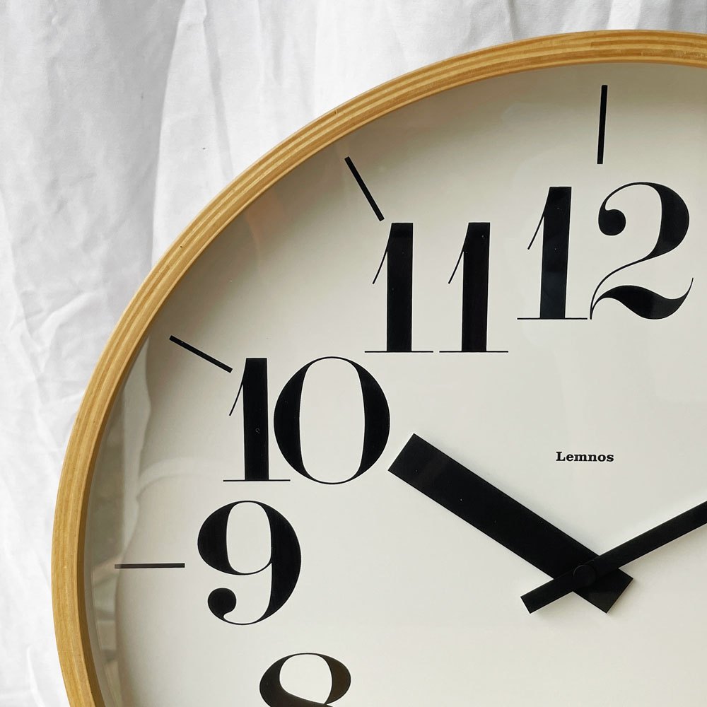 タカタレムノス Lemnos リキクロック Riki Clock Lサイズ 35.4㎝ 掛け時計 アナログ ウォールクロック 渡辺力 グッドデザイン賞 定価 \16,500- ◇