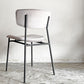 カリガリス Calligaris フィフティーズ FIFTIES ダイニングチェア サンドカラー×マットブラック ファブリック ベルベット スチール脚 モダンデザイン イタリア B ■