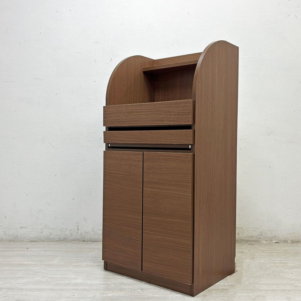 収納棚 本棚 ランドセルラック 学習机 ライティングデスク PCデスク 子供部屋 スライドレール収納 配線孔2口 ●