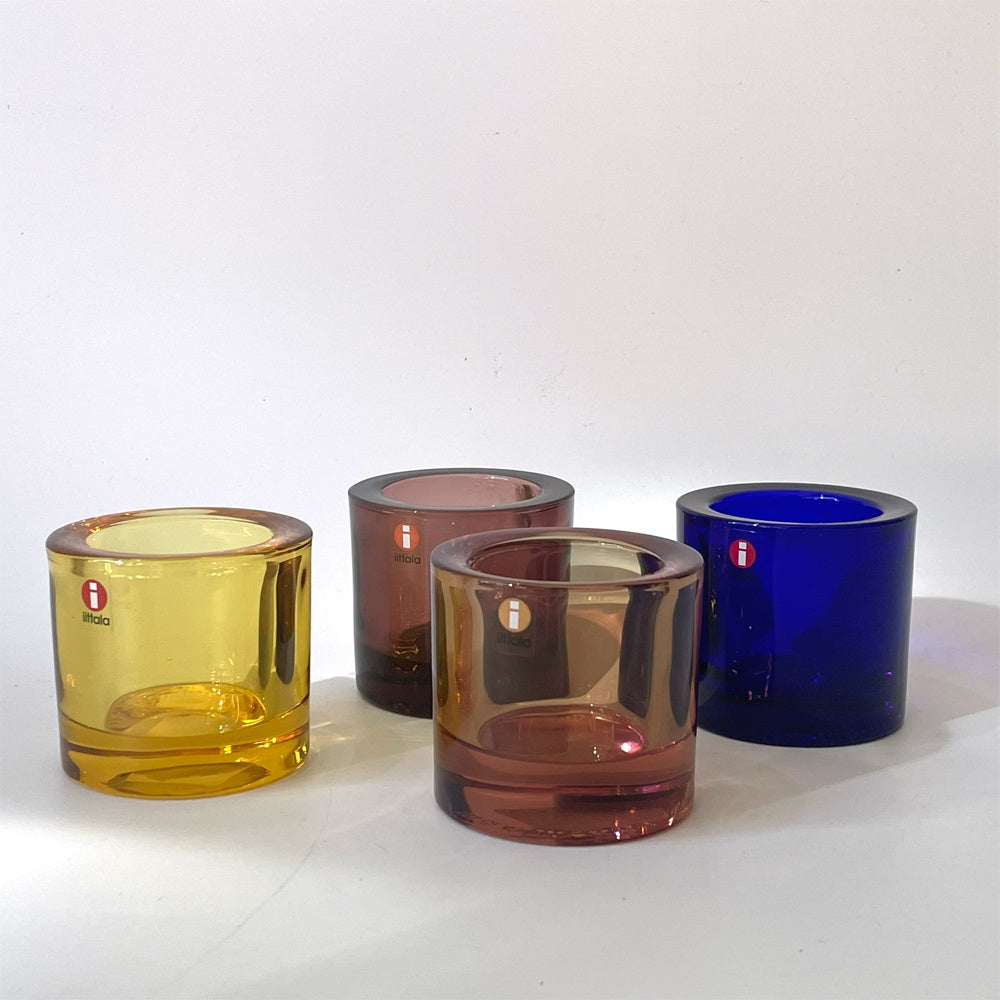 イッタラ iittala マリメッコ marimekko キビ kivi キャンドルホルダー 希少カラー ローズ オリーブ Rose Olive ヘイッキ・オルヴォラ  ★