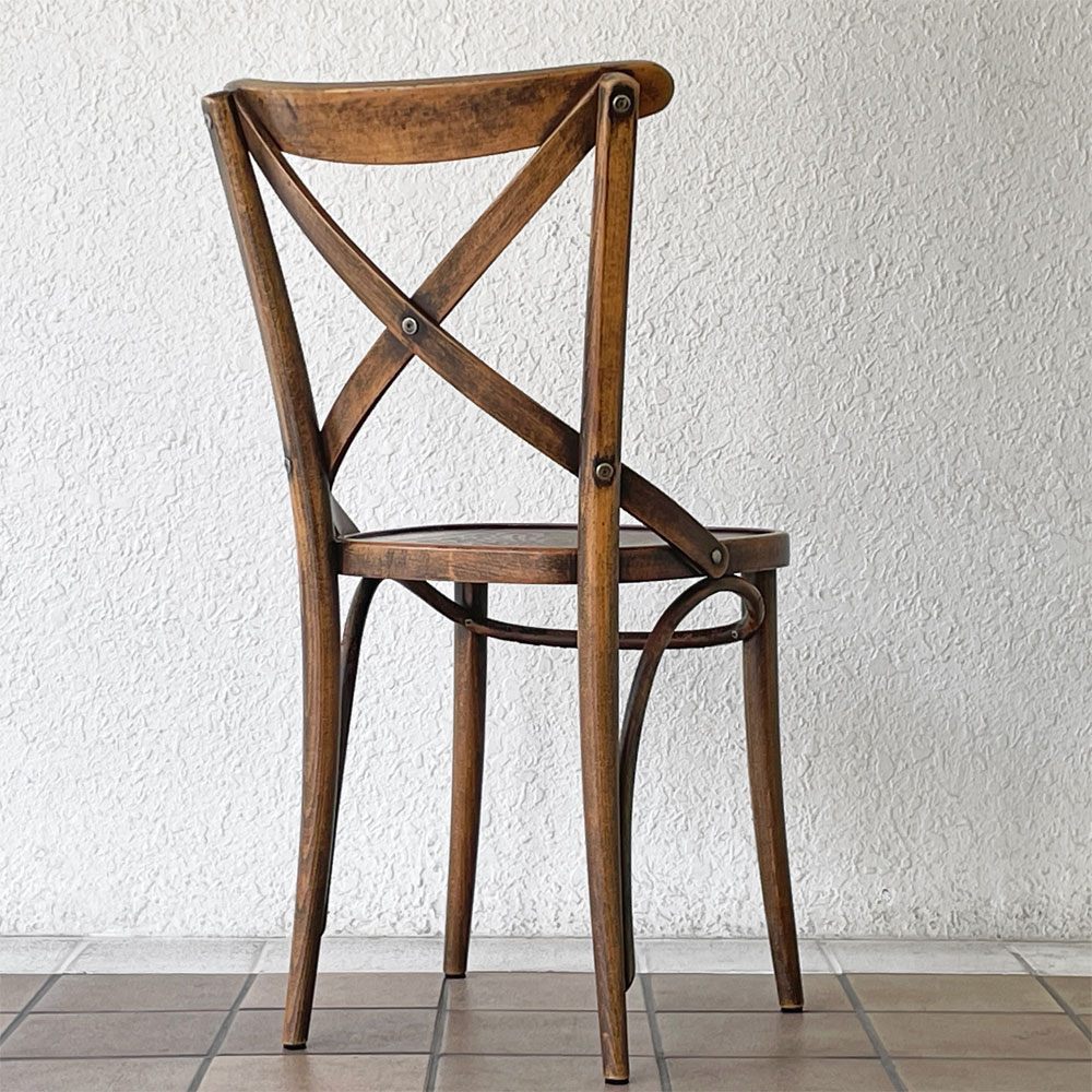 トン TON クロスバック ベントウッドチェア CrossBack Bentwood chair ダイニングチェア 曲木椅子 ビーチ材 チェコ製 ◇