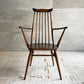 アーコール Ercol ゴールドスミス ダイニングチェア アームチェア コロニアル ハイバック エルム材 ダークブラウン UKビンテージ 英国 ♪
