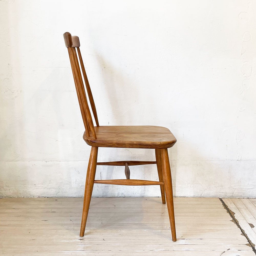 ビンテージ 6スポークバック チェア Vintage 6 spoke back Chair トラディショナル デザイン 無垢材シート キッチンチェア★
