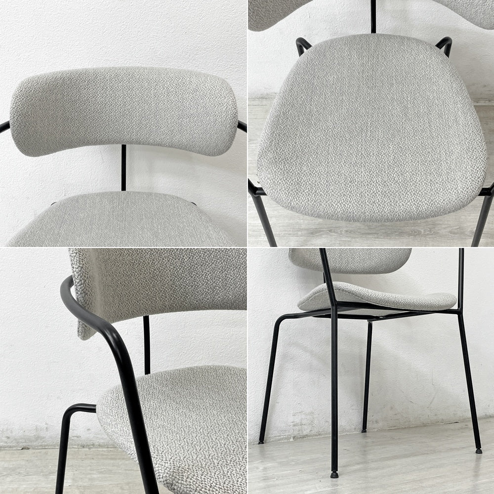 ワークプラス Work Plus ホアカチェア HOAKA CHAIR アームチェア スタッキング スチールフレーム ファブリック グレー アスプルンド取扱 C ●