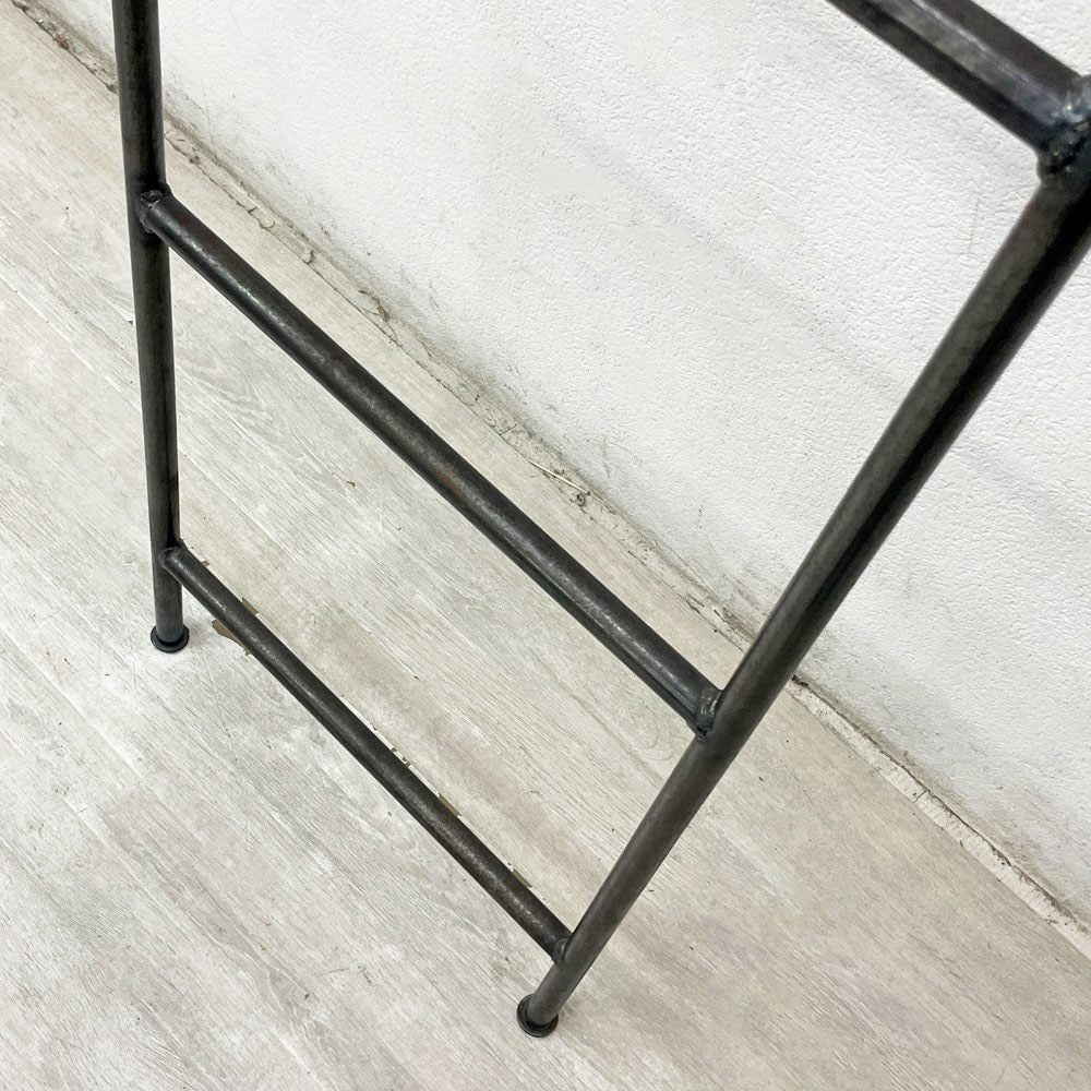 インダストリアルデザイン アイアン ラダーハンガー ラダーラック 梯子 5段 H160cm ビンテージスタイル ●