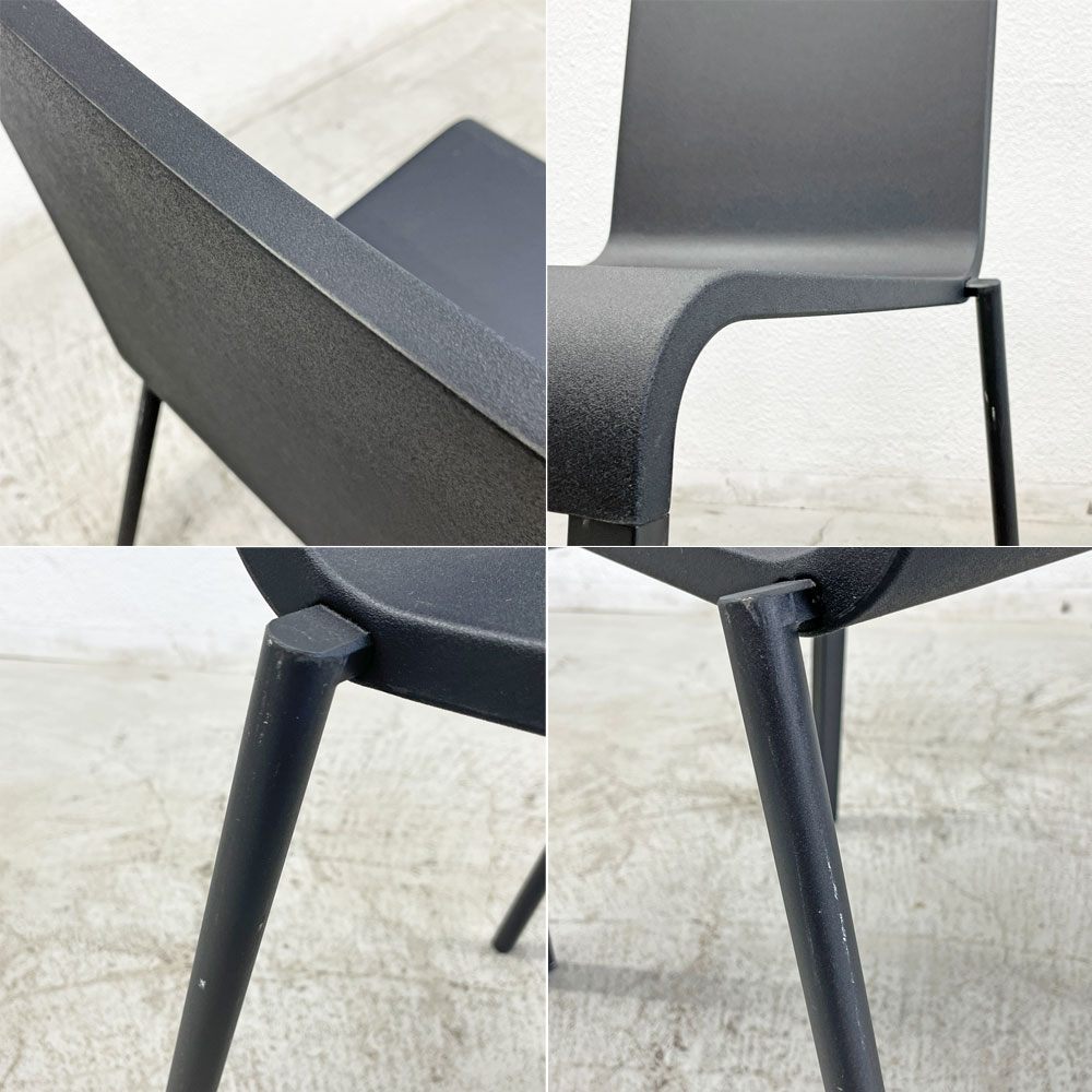 ヴィトラ vitra. ゼロスリー .03 ダイニングチェア スタッキングチェア マールテン・ヴァン・セーヴェレン Maarten Van Severen ブラック 定価81,400円 〓