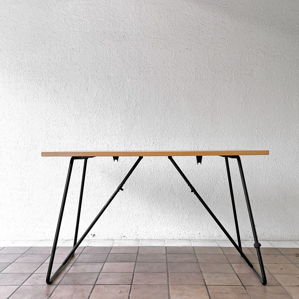 無印良品 MUJI ダイニングテーブル 折りたたみテーブル W120cm オーク材 定価\25,900- ◇