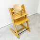 ストッケ STOKKE トリップトラップ TRIPP TRAPP ベビーチェア キッズチェア ナチュラル S/N3～ プラスチック背もたれ付 ノルウェー 北欧家具 ●