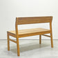 ウニコ unico ソト SOTO ダイニングベンチ バックレスト チーク材 W102cm 廃番 ●