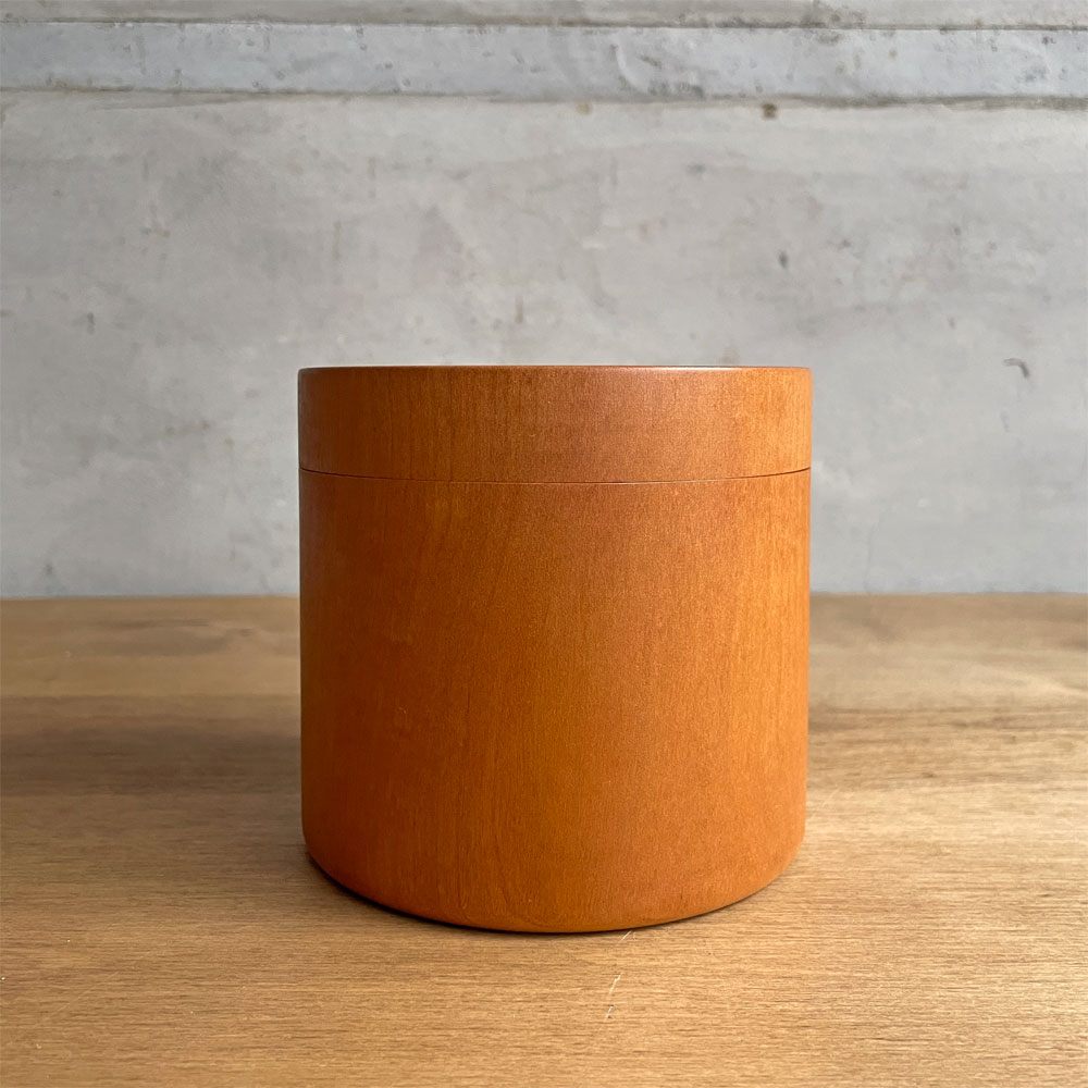 三谷龍二 Ryuji Mitani 桜材 キャニスター 蓋付き  保存容器 小物入れ 11×11×10 cm 木工作家 現代作家 希少 ♪