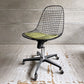 モダニカ MODERNICA ワイヤーチェア Wire Chair ブラックワイヤー ローリングベース キャスター ガス圧式昇降機能 シートパッド付 PVCレザー イームズ ミッドセンチュリー ♪