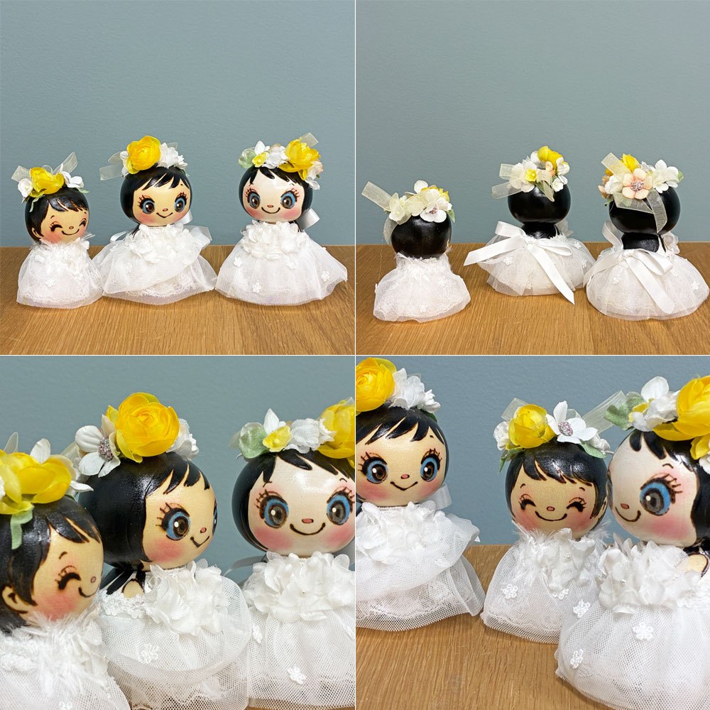 コケッツ cokets ウエディングドール こけし 5体セット オブジェ ◎