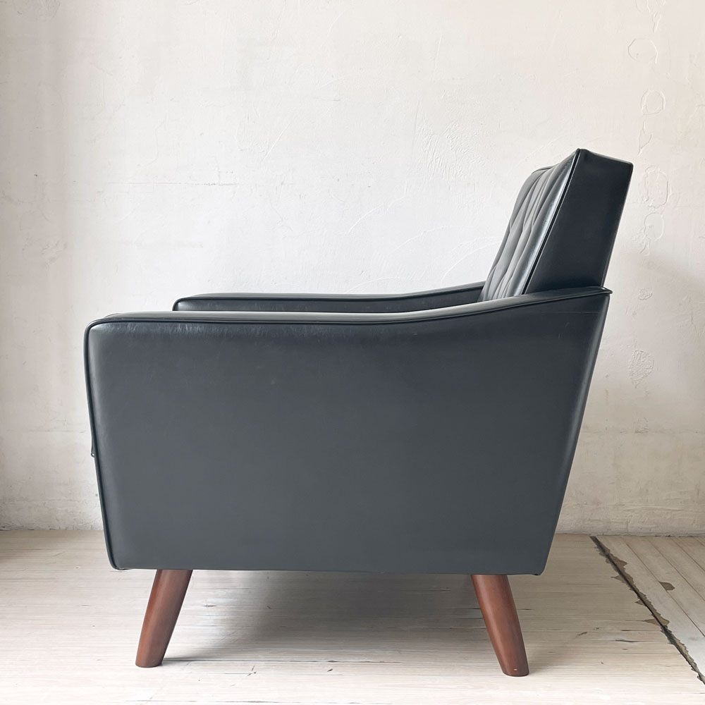 カリモク60 karimoku60 ロビーチェア スタンダードブラック 1Pソファ 1シーター レトロモダン ミッドセンチュリー 定価￥75,130- ★