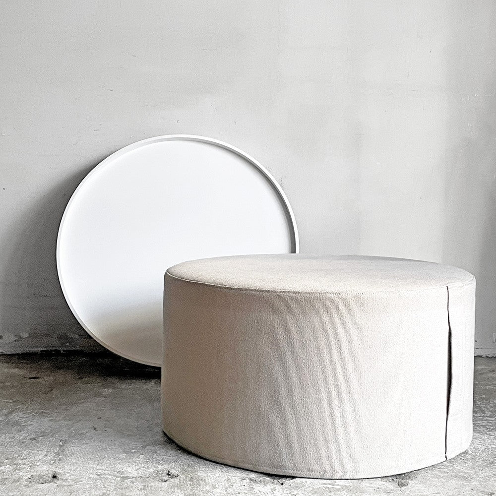 ソフトライン SOFTLINE ドラムス プフ DRUMS POUF トレイ付き サイドテーブル スツール 幅60cm ACTUS取扱い デンマーク ■