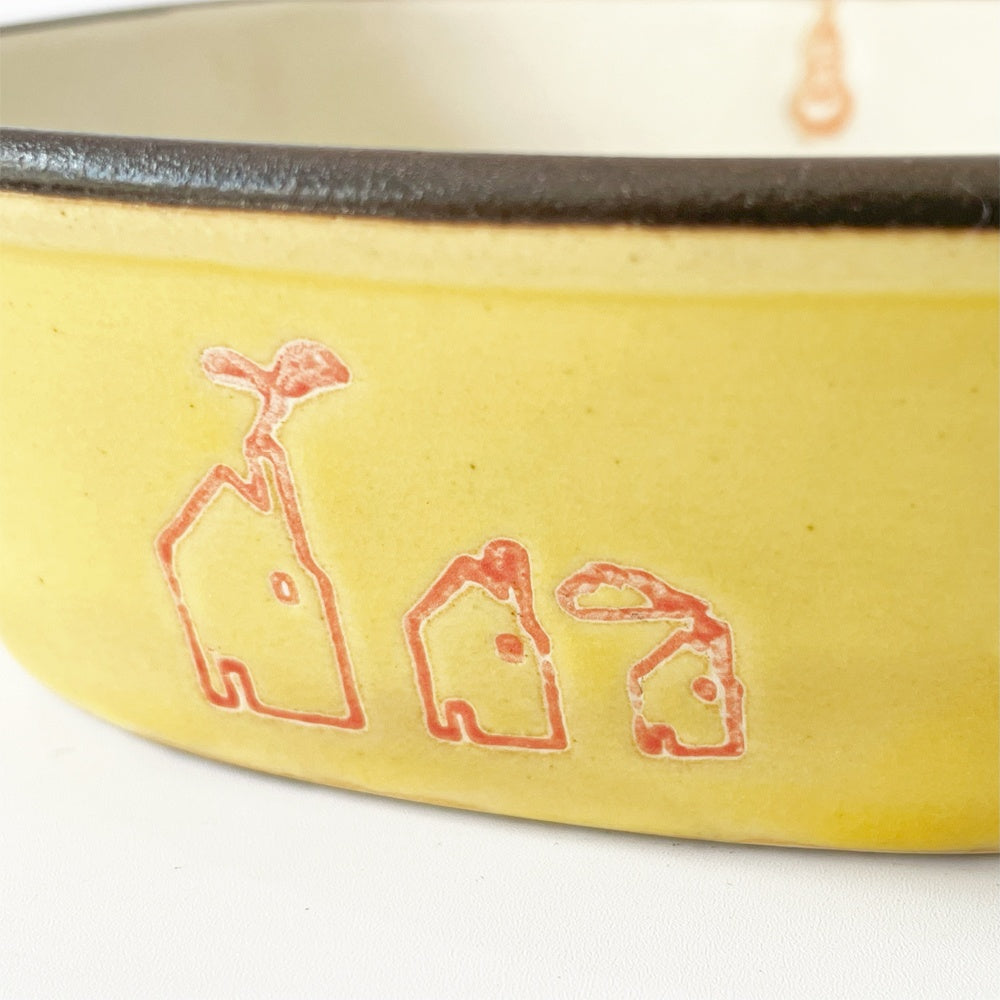 バザー・エ・ガルド-モンジェ Bazar et Garde-Manger ボナペティ！コレクション ボウル グラタン皿 イエロー マルト・デムラン/フランク・ドラ ★