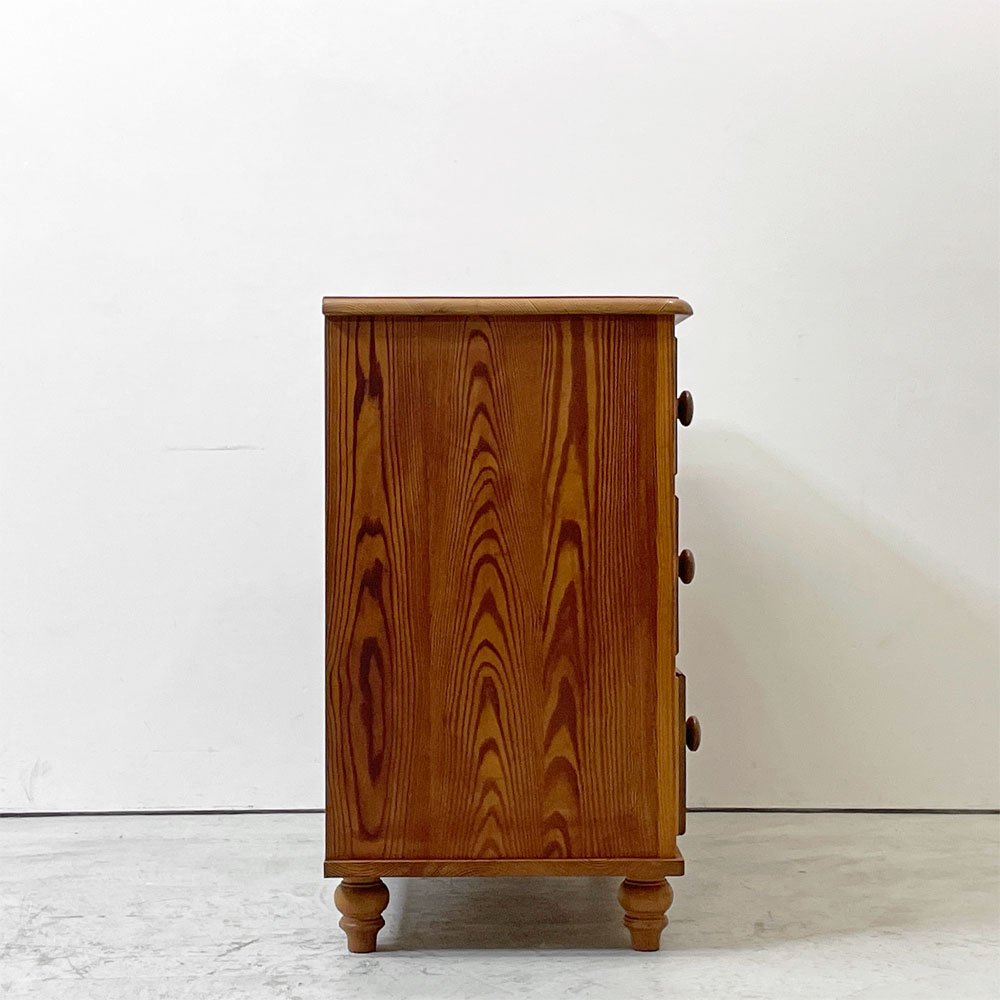 サザビー Sazaby パイン材 4ドロワーズ チェスト W90cm ナチュラルデザイン  ●