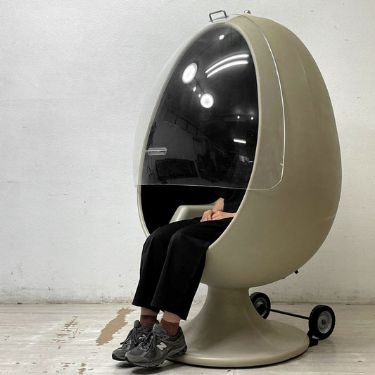 スターキー Starkey Laboratories, Inc. エッグチェア egg chair with ビルトイン サウンドシステム スペースエイジ 70’S●