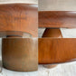ヨーガンレール ババグーリ Jurgen Lehl Babaghuri チーク無垢材  ダイニングテーブル 一枚板天板 鍛金 銅脚 カフェテーブル コーヒーテーブル ハンドメイド プリミティブ 希少 ♪