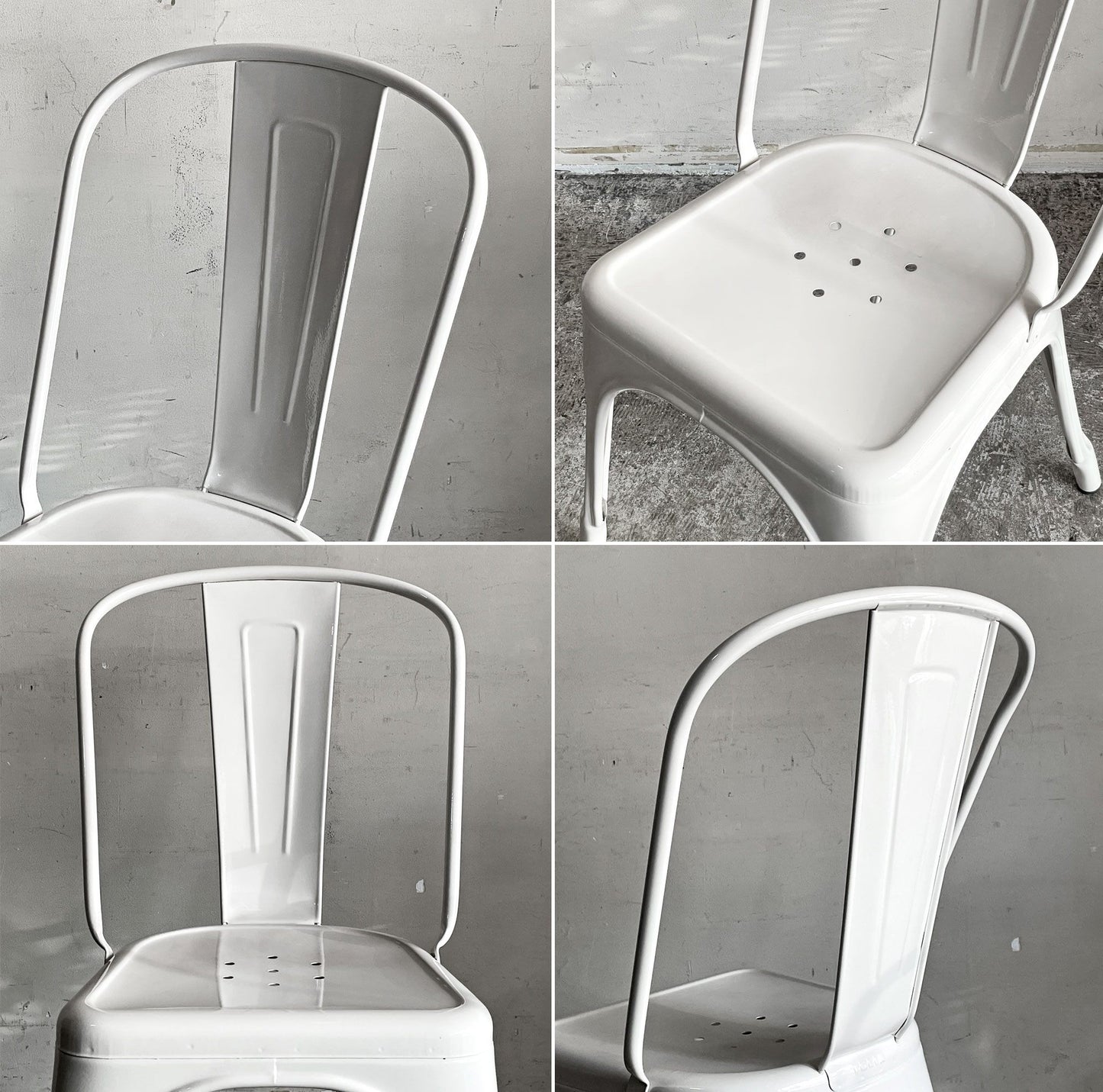 トリックス TOLIX エーチェア A-chair ダイニングチェア スタッキング ホワイト フランス インダストリアルスタイル カフェスタイル ■