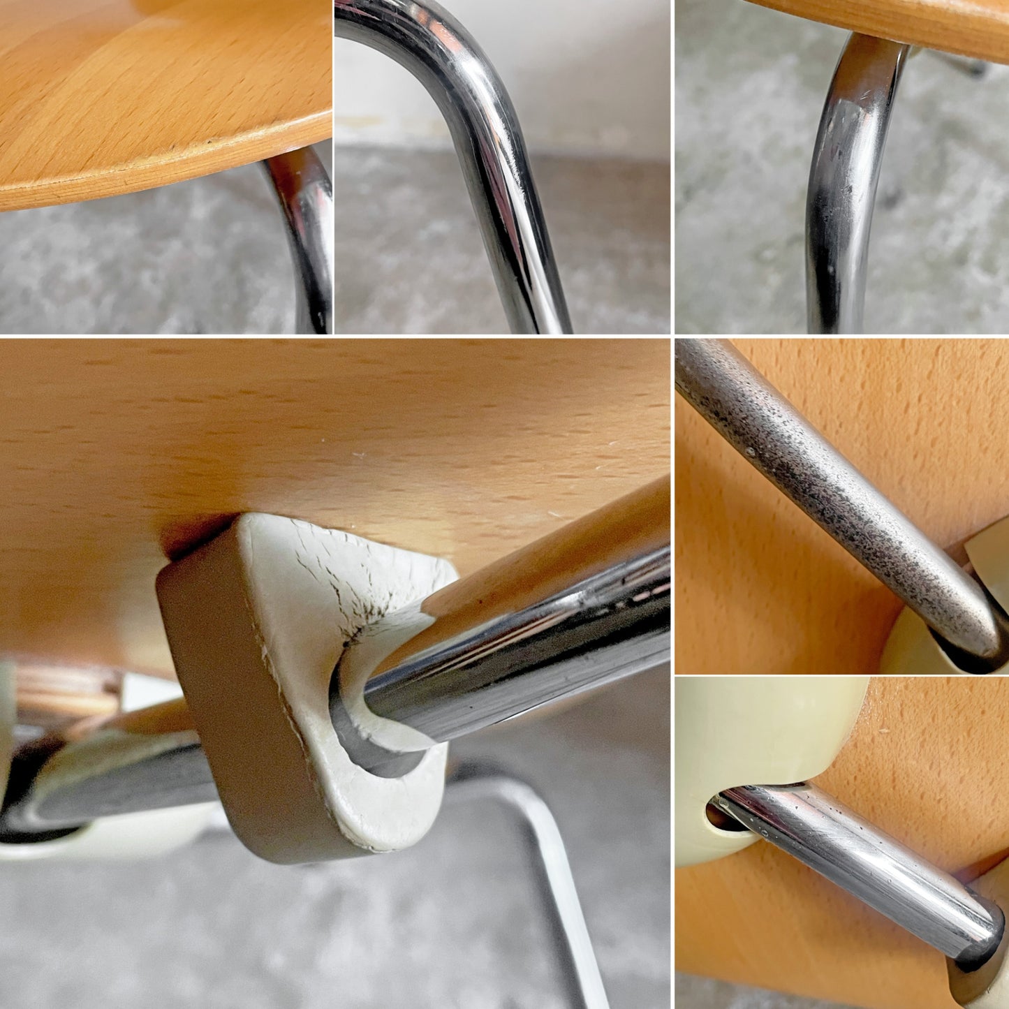 フリッツハンセン Fritz Hansen 3101 アリンコチェア アントチェア 4本脚 ナチュラルビーチ ラッカー仕上げ フェルトグライズ アルネ・ヤコブセン B ■