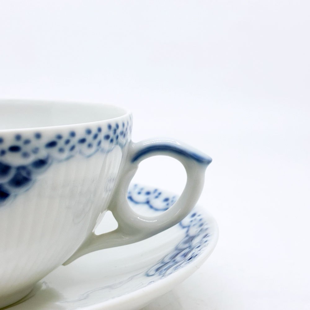 ロイヤルコペンハーゲン ROYAL COPENHAGEN プリンセス ティーカップ&ソーサー 220ml C&S デンマーク 北欧食器 A ●