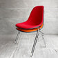 ハーマンミラー Herman Miller モダンファニチャーセールス ビンテージ サイドシェルチェア FRP アプホルスター ファブリック張り替え済み スタッキングベース イームズ ♪