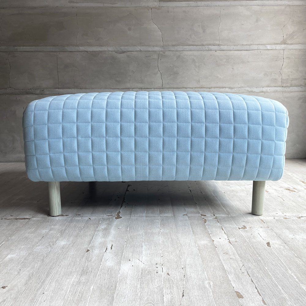 ハーマンミラー Herman Miller カラーフォーム ソファグループ ColourForm Sofa Group オットマン スツール スクエア マハラム生地 ライトブルー系 Scholten & Baijings ♪