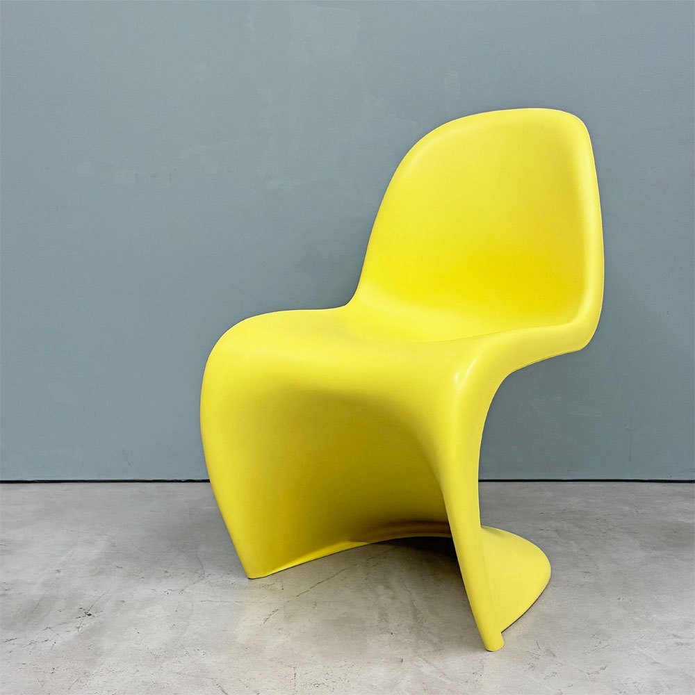 ヴィトラ vitra パントンチェア ダイニングチェア スタッキングチェア イエロー ヴェルナー・パントン Panton ミッドセンチュリー スペースエイジ A ◎