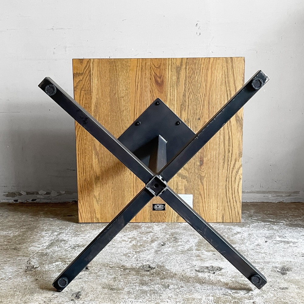 アクメファニチャー ACME Furniture グランビュー GRANDVIEW カフェテーブル オーク無垢材 スチール スクエア天板 W65cm ■