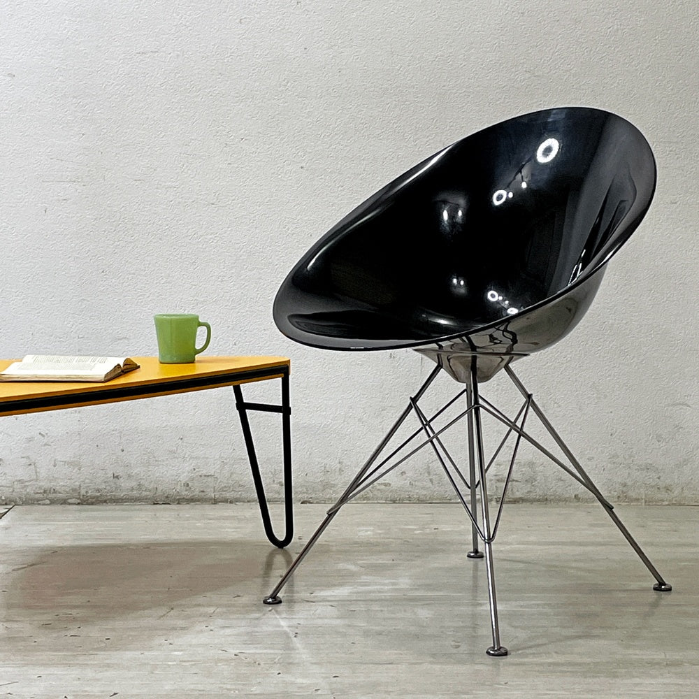 カルテル Kartell エロエス ERO S ダイニングチェア ブラック 4本脚 フィリップ・スタルク スペースエイジ イタリア 参考定価￥93,400- ●