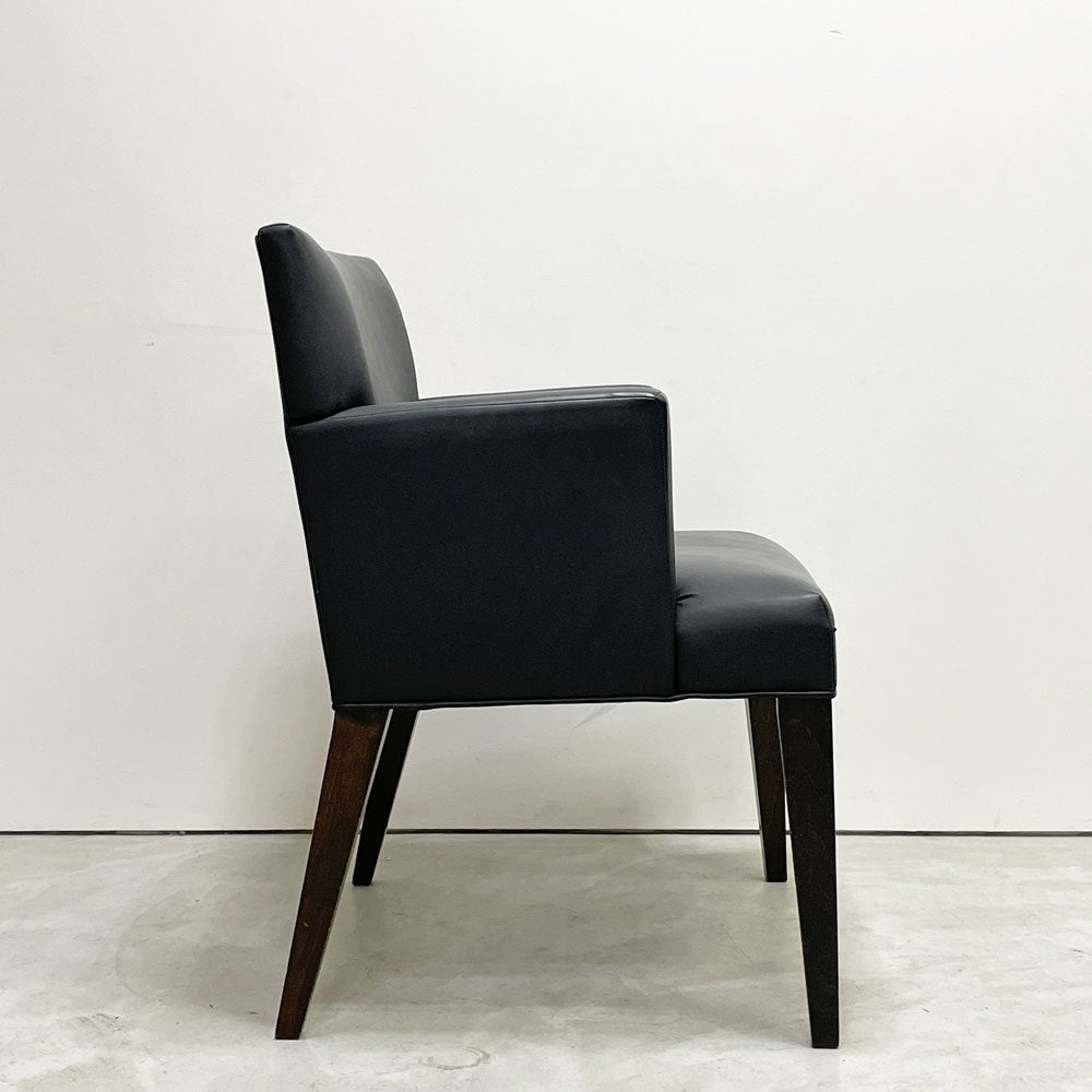 コンプレックス COMPLEX チェアマン アームチェア Chairman Armchair ブラック PVCレザー モダンデザイン シンプル A ●