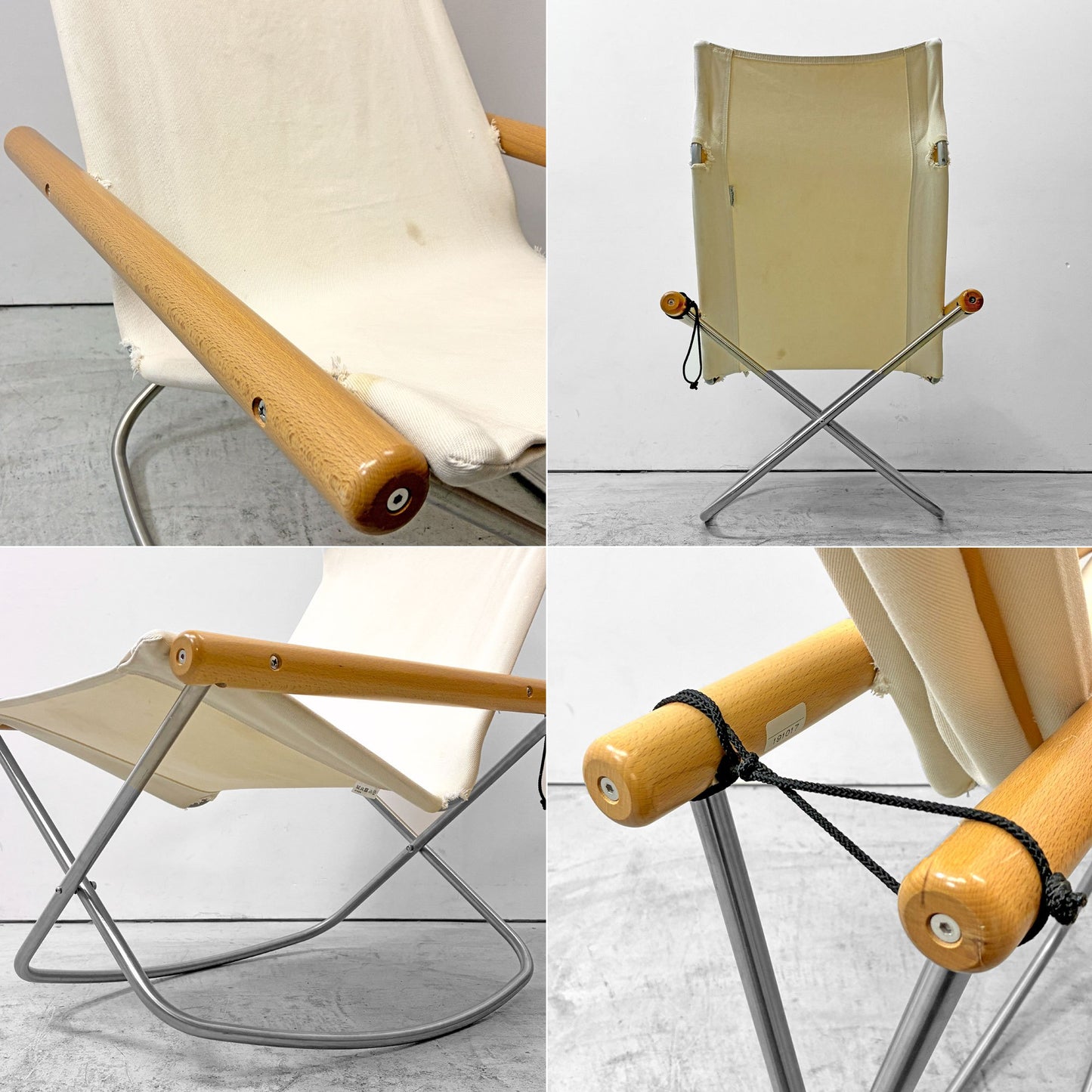 ニーチェア エックス Nychair X フォールディングチェア ロッキングチェア 折り畳み 新居猛 ●