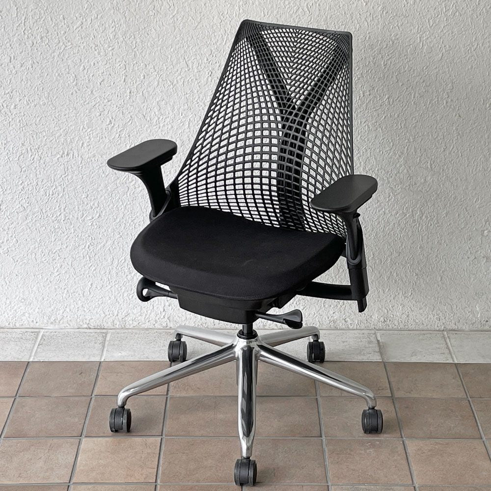 ハーマンミラー HermanMiller セイルチェア SAYL Chair サスペンションミドルバック アジャスタブルアーム 2024年製 イヴ・ベアール ◇
