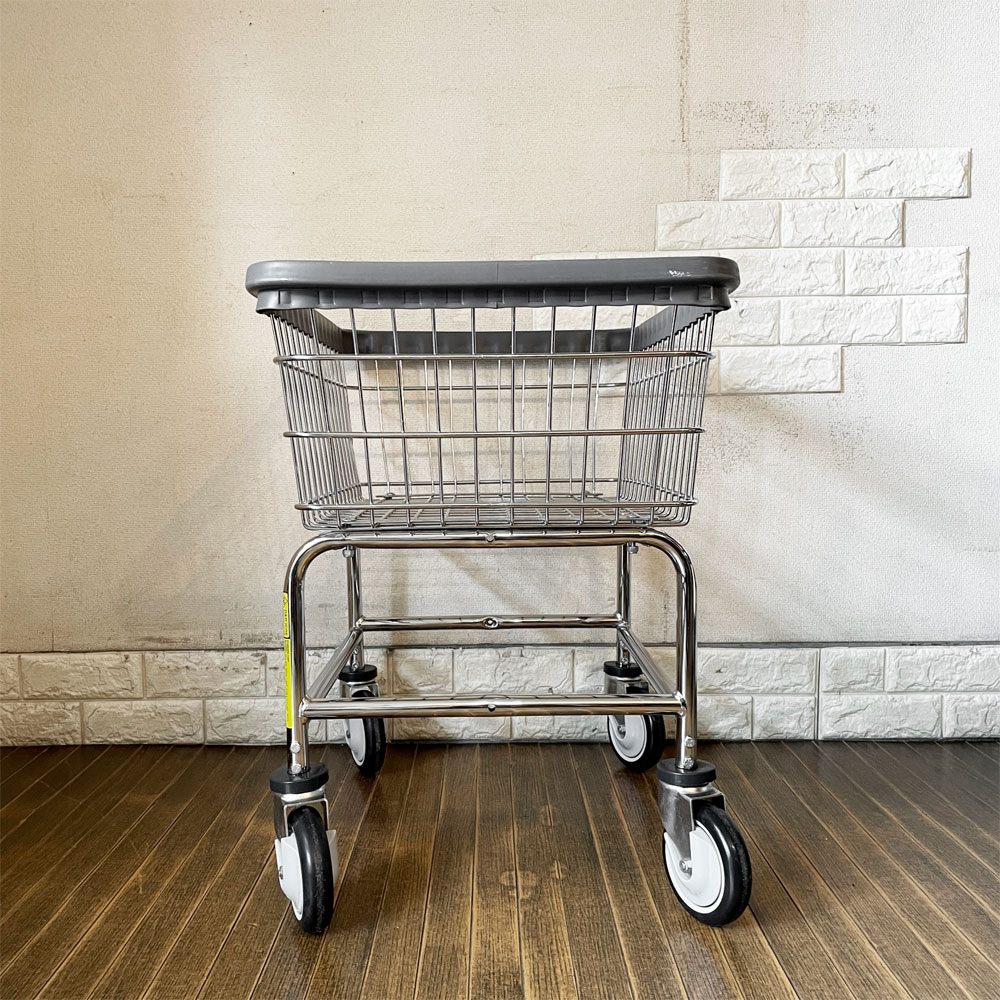 R&B ワイヤープロダクツ R&B WIRE PRODUCTS ランドリーカート LAUNDRY CART キャスター付 アメリカ パシフィックファニチャーサービス P.F.S.取扱 廃番 ◎