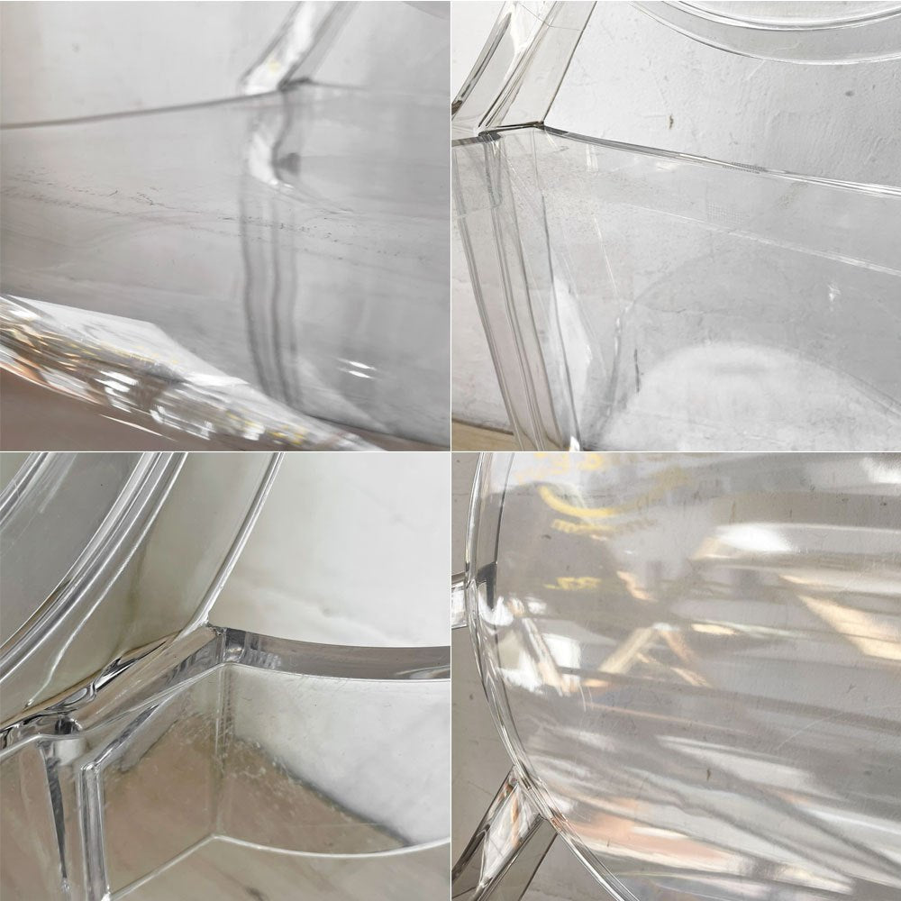 カルテル Kartell ルイゴースト LouisGhost アームチェア クリスタル スタッキング フィリップ・スタルク Philippe Starck イタリア A ★